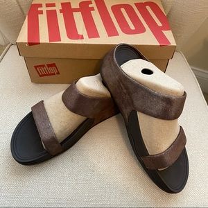 FitFlop ShimmerSuede Lulu Slide Sandal